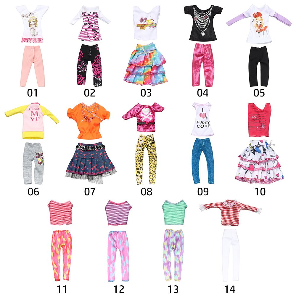 Bộ trang phục thể thao nhiều mẫu lựa chọn cho búp bê Barbie