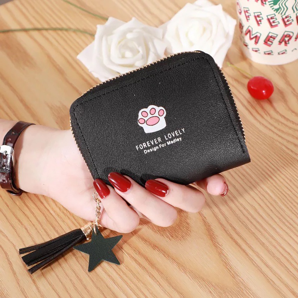Ví nữ ngắn đẹp cầm tay mini nhỏ gọn bỏ túi thời trang hàn quốc cute dễ thương giá rẻ VN42