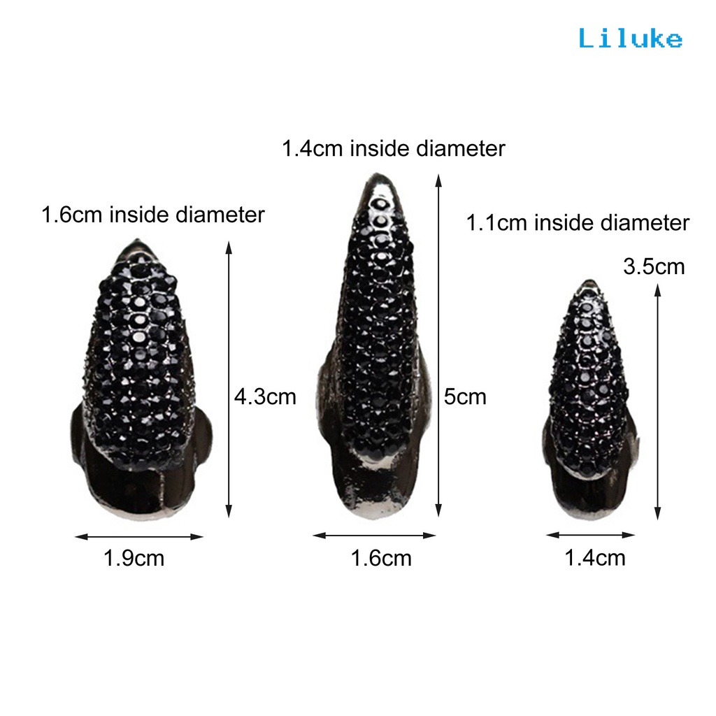 Nhẫn Hợp Kim Hình Móng Vuốt Đại Bàng Đính Đá Hóa Trang Cho Nam Và Nữ