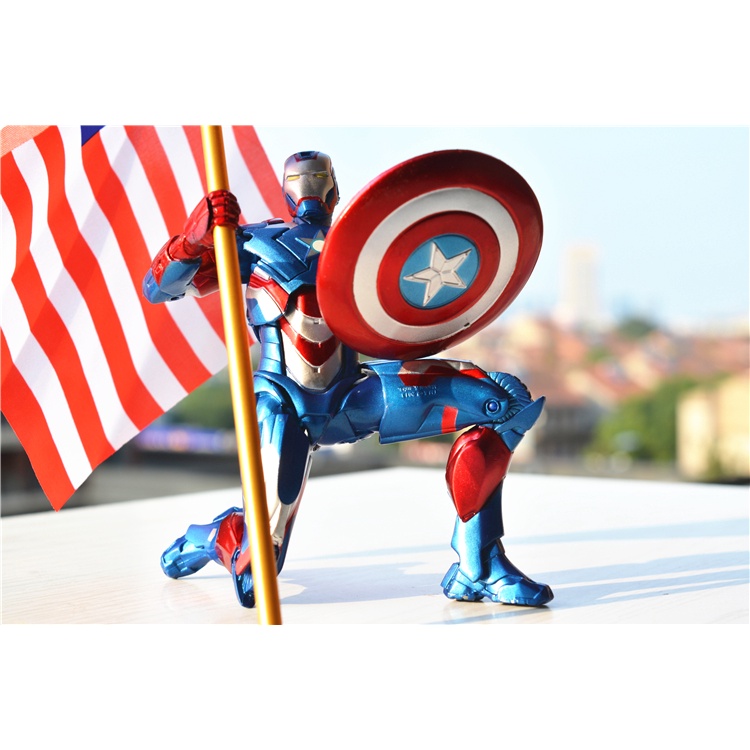 Mô hình đồ chơi nhân vật Iron man người sắt Patriot Tony Stark hãng Zd Toy - Avengers, infinity war