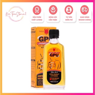 Dầu xoa bóp gừng sả gpu liniment oil 60ml thái lan