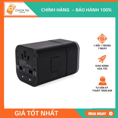 Bộ sạc 18W tích hợp ổ cắm chuyển đổi du lịch 90 Go Fun RM302PD