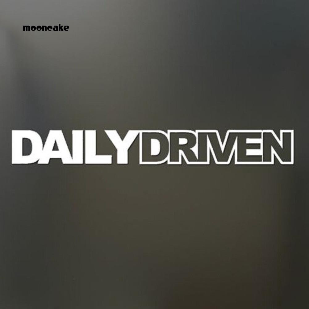 ☼Bánh Trung Thu☼Miếng Dán Phản Quang In Chữ Daily Driven Trang Trí Thân Xe Hơi / Xe Tải