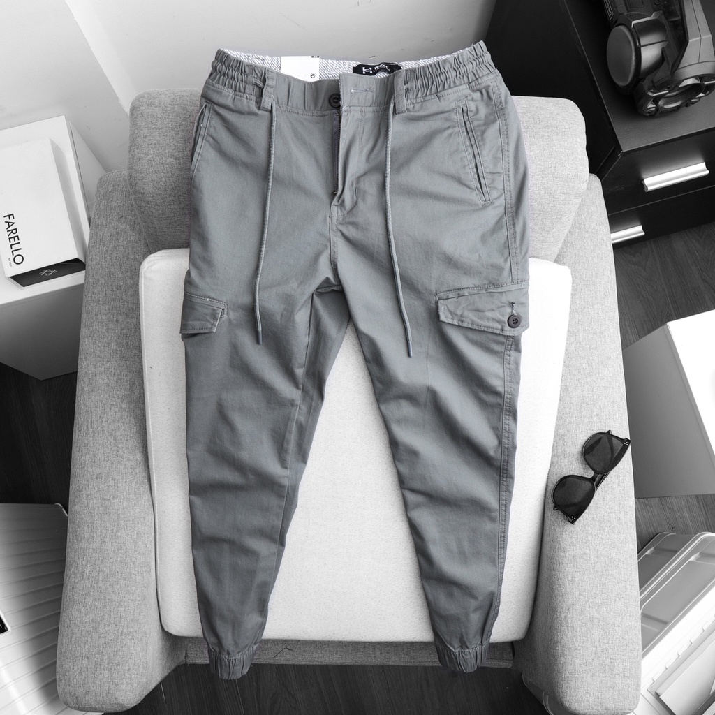 Quần Jogger kaki túi hộp - Jogger kaki nam có BIG SIZE - TH350