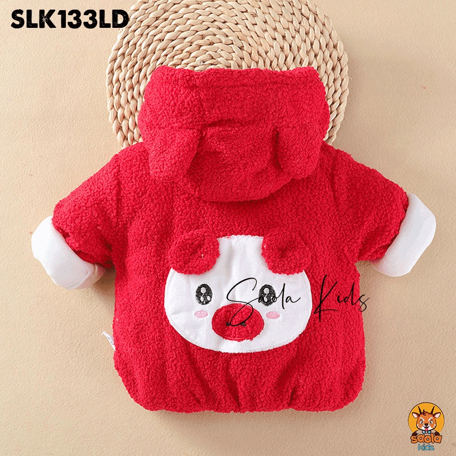 Áo khoác trần bông họa tiết động vật đáng yêu cho bé trai, bé gái nhà Saola Kids - SLK133