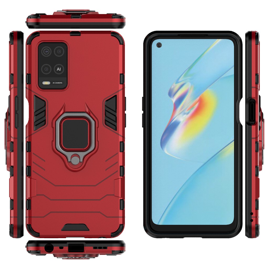 Ốp lưng Oppo A54 / Oppo A76 / Oppo A57 chống sốc Iron man Iring cao cấp giá đỡ xem phim
