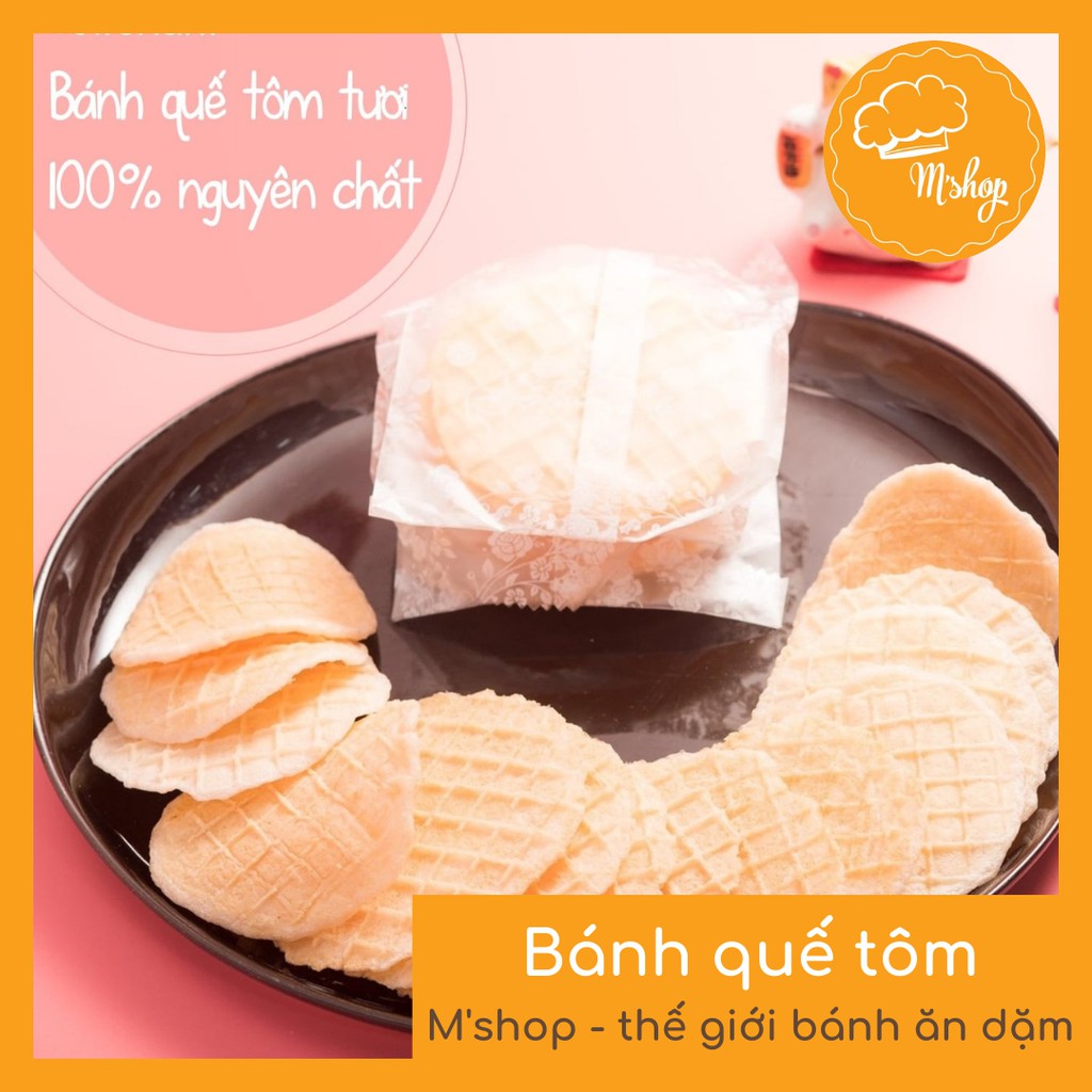 Bánh ăn dặm - bánh quế vị tôm handmade M'shop