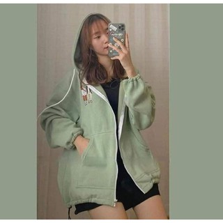 Áo khoác nỉ mũ đôi bạn thân