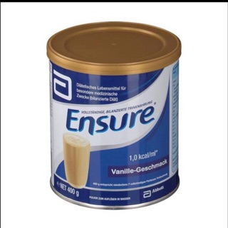 1 lon sữa bột ensure abbott đức 400g vanila date 09/2025