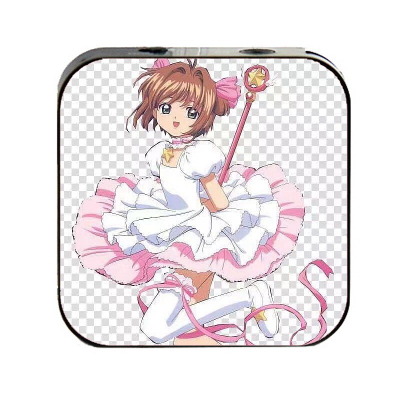 Máy nghe nhạc Cardcaptor Sakura cầm tay mini tặng tai nghe cắm dây có mic và dây sạc nhỏ gọn tiện lợi anime chibi