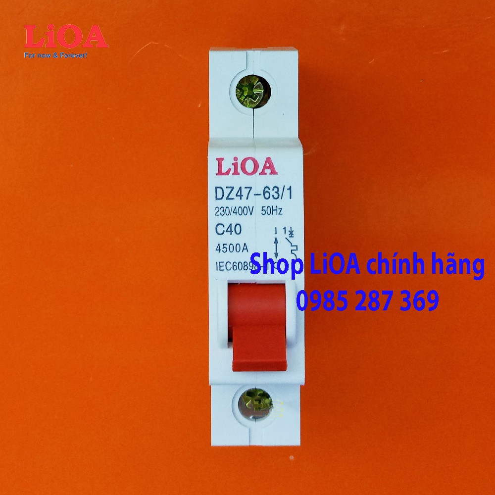 Cầu dao tự động (APTOMAT) LiOA  loại 1 cực. Dòng cắt 4.5kva