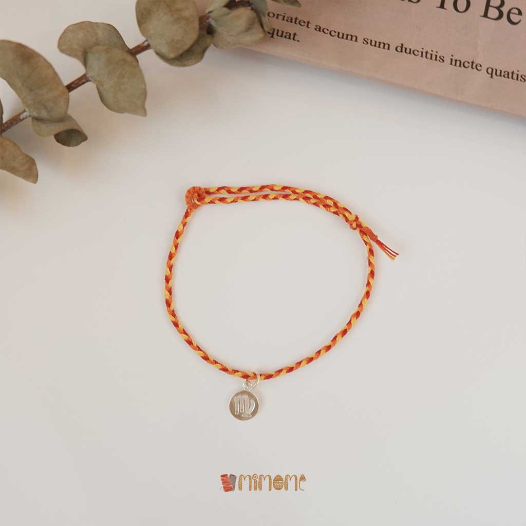 Vòng bính waterproof phối màu charm bạc s925 cung hoàng đạo (4)