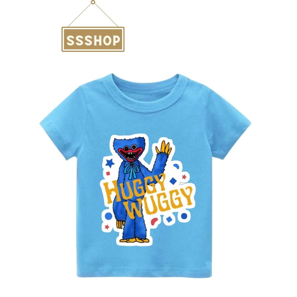 Áo thun cho bé in hình Game Huggy Wuggy, Chất liệu vải cotton mềm mịn thấm hút mồ hôi, Hình in sắc nét SSSHOP 06