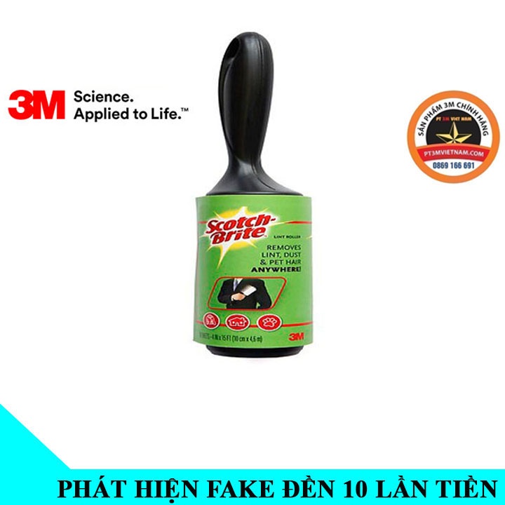 Cây lăn bụi , lông chó mèo , tóc rụng 3M Scotch brite