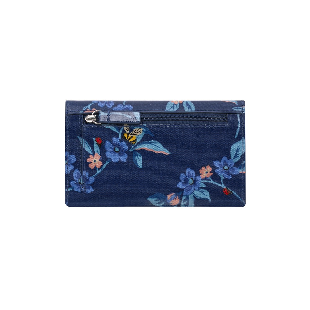 Cath Kidston - Ví cầm tay Foldover Wallet Greenwich Flowers - 984898 - Midnight Blue