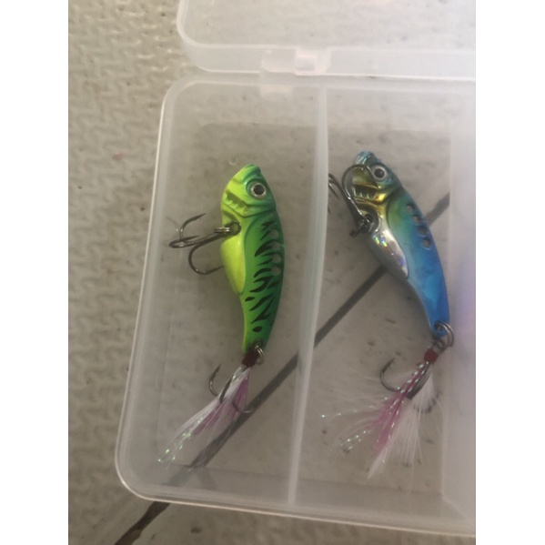 Alo Combo hộp 5 mồi cá sắt fishing lure 3D có lưỡi sắc bén siêu bền