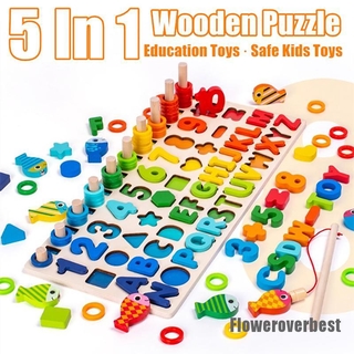 [FlowerBoys] Montessori Early Educational Toy Wooden Toys for Kids Board Matching Puzzle Game