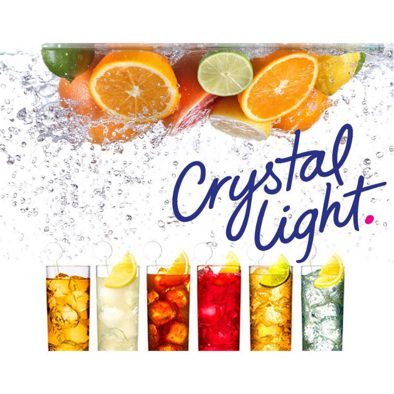 Crystal light hộp 44 gói _ Thức uống Vị Trái cây Không Đường dành cho Keto-Das- Ăn kiêng