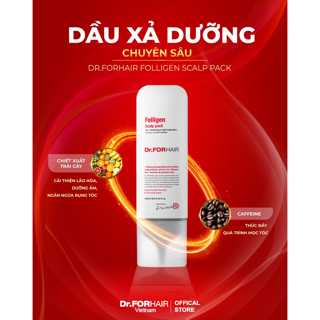 Dầu Xả/ Kem Xả Dưỡng Tóc Dr.FORHAIR Folligen Scalp Pack 250ml | BigBuy360 - bigbuy360.vn