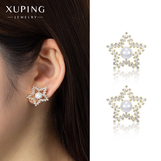 Bông Tai Nữ Bạc 925 Mạ Vàng 14K, Thiết Kế Hình Ngôi Sao Trang Nhã - XPBT34