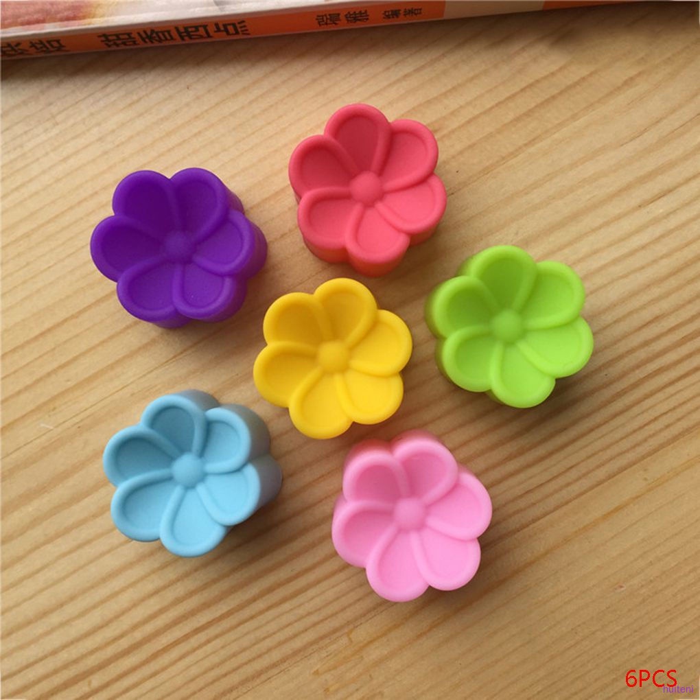 6 Khuôn Silicone Làm Bánh Hình Cánh Hoa 3cm