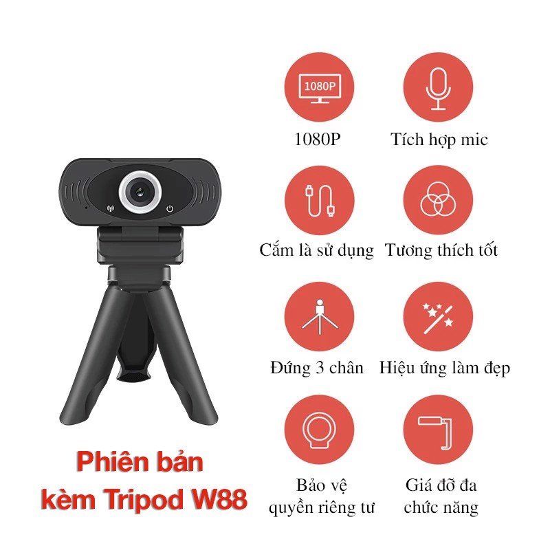 Webcam pc Full HD 1080p Xiaomi W88 bản quốc tế