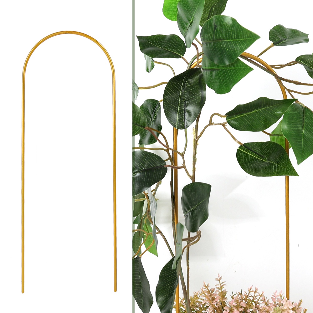 Giá Đỡ Chậu Cây Cảnh Bằng Sắt Hình Học Màu Vàng Kim Nghệ Thuật Siêu Bền Trang Trí Ban Công / Sân Vườn