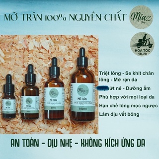Mỡ trăn nguyên chất triệt lông, mờ r-ạn da, lành vết bỏng hiểu quả, 50ml/lọ
