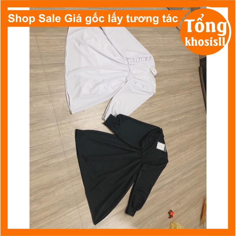 Váy nữ Babydoll cánh dơi bèo ,kiểu dáng hàn quốc,2 màu đen,trắng vintage có kèm lót trong freesize có hai màu đen trắng