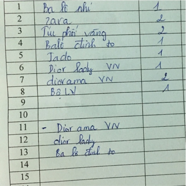 Combo 8sp túi nhỏ