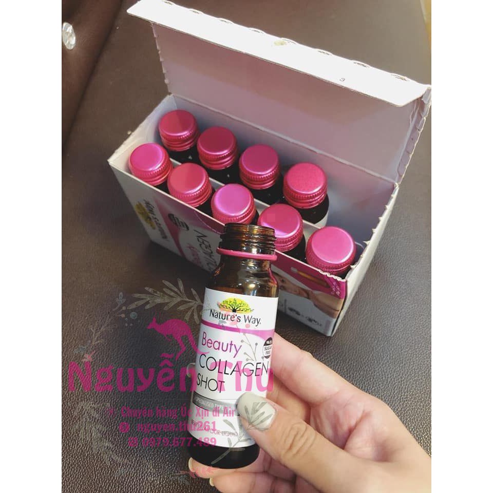 Collagen Beauty Collagen Shot Nature's way- Collagen dạng nước hộp 10 chai (500ml) | BigBuy360 - bigbuy360.vn