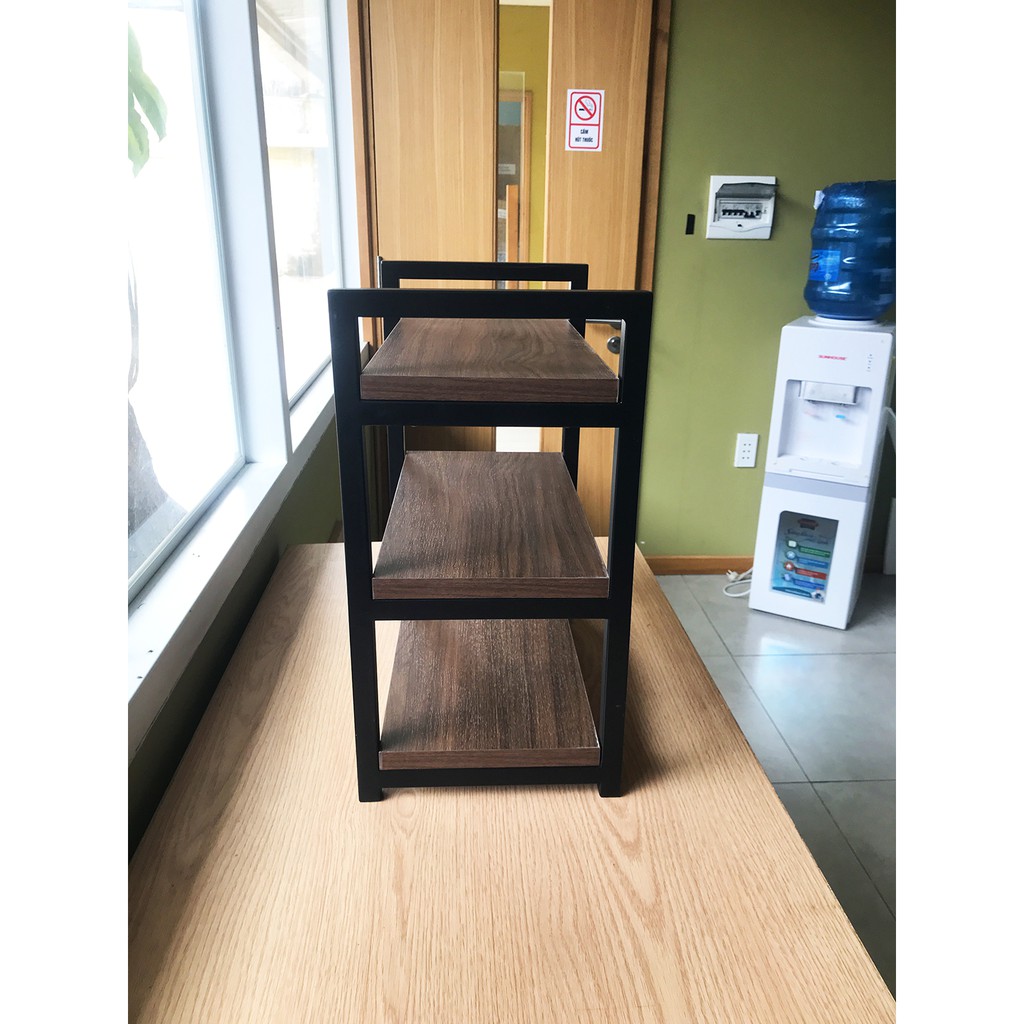 KỆ MINI ĐỂ BÀN, KỆ SÁCH ĐỂ BÀN ( KẾT HỢP SẮT VÀ GỖ AN CƯỜNG ) | BigBuy360 - bigbuy360.vn