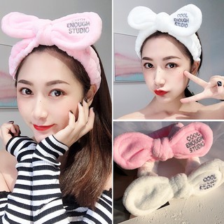 Băng Đô Turban Nơ Tai Thỏ Vải Nhung Cool Enough Studio Quấn Sẵn Êm Mượt Dùng Rất Thích !