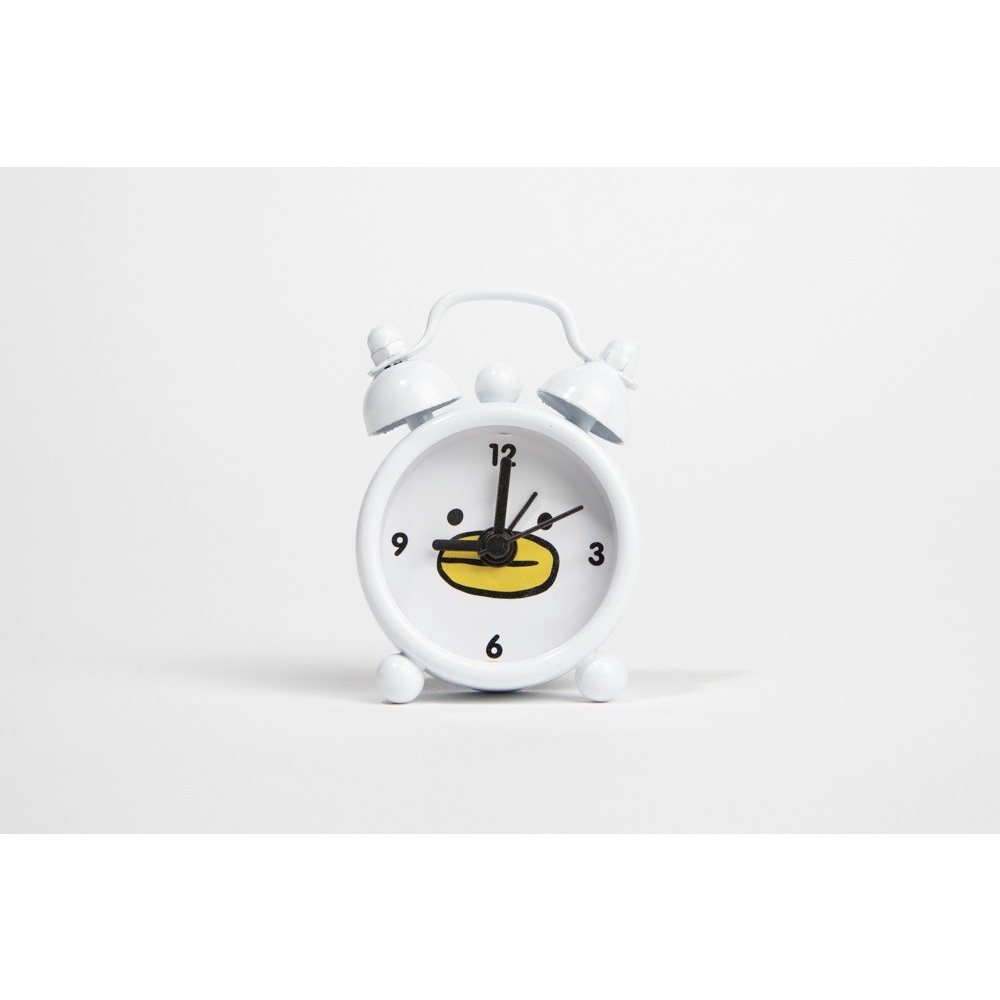 Đồng Hồ Để Bàn Mini ARTBOX Hàn Quốc Bằng Kim Loại Màu Trắng Họa Tiết Mali