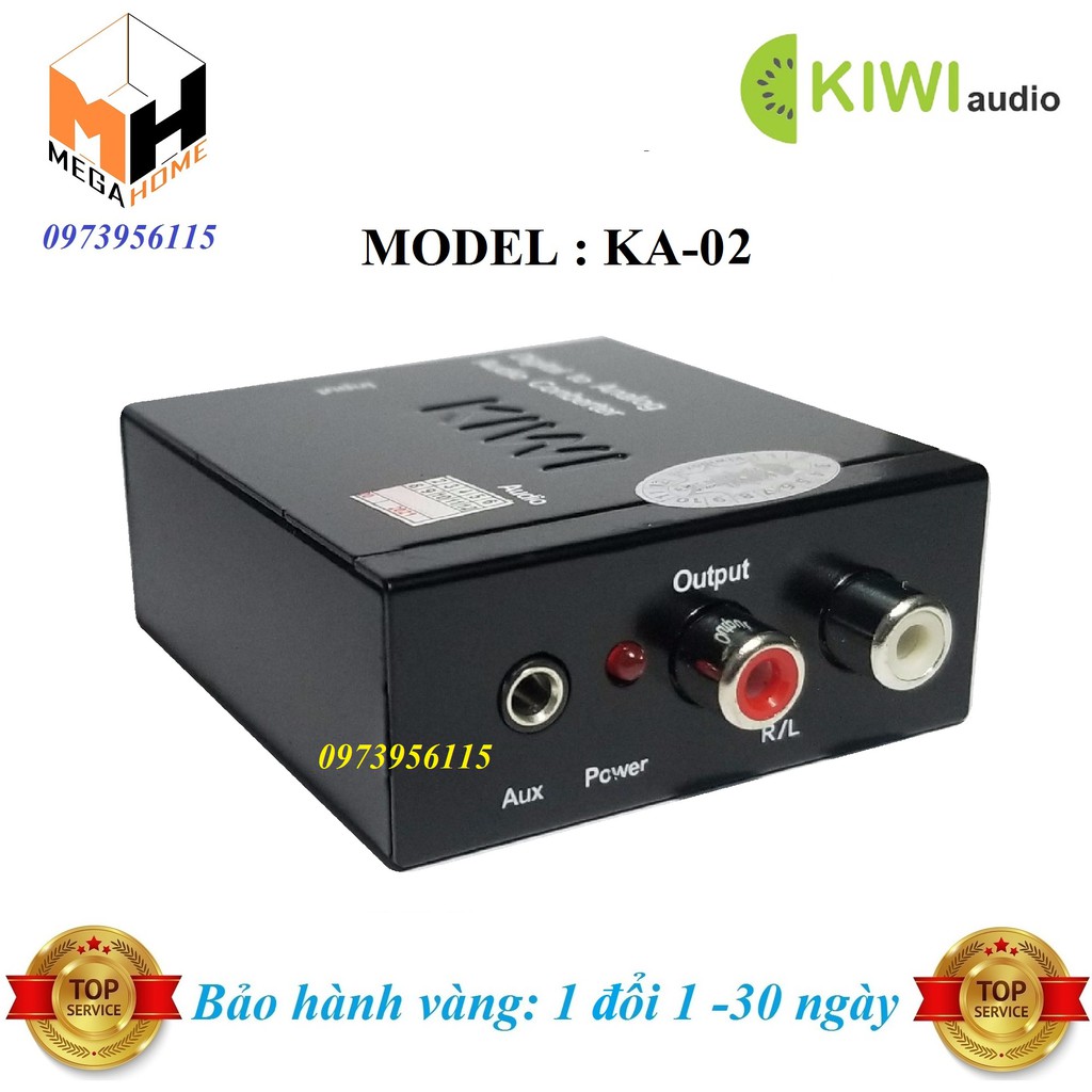 Bộ Chuyển Đổi Âm Thanh KIWI KA03 - KA03 PRO - KA02 DIGITAL (Coxial or Optical) TO ANALOG (L/R) - 1 đổi 1: 30 ngày