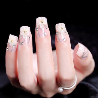 Bộ 24 Móng Tay Giả Sang Trọng Cho Cô Dâu Al103