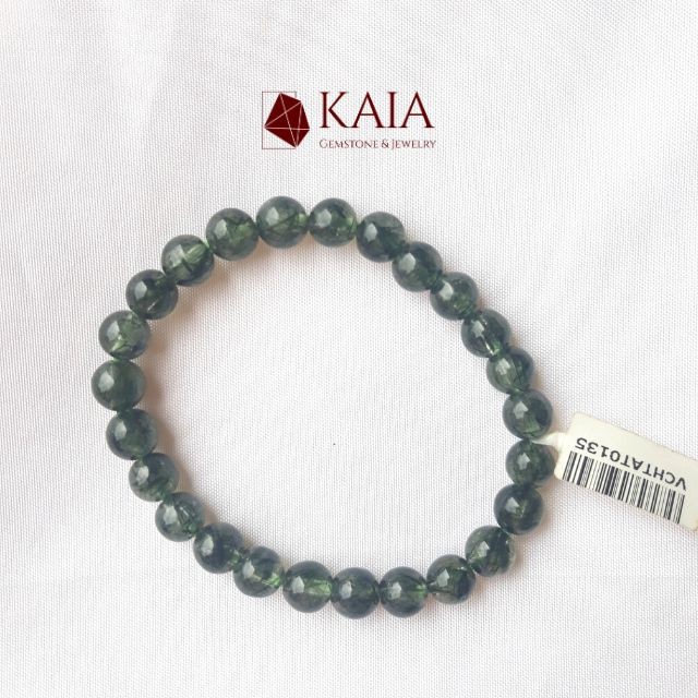 KAIA - Vòng tay phong thủy thạch anh tóc xanh 6-7li VIP
