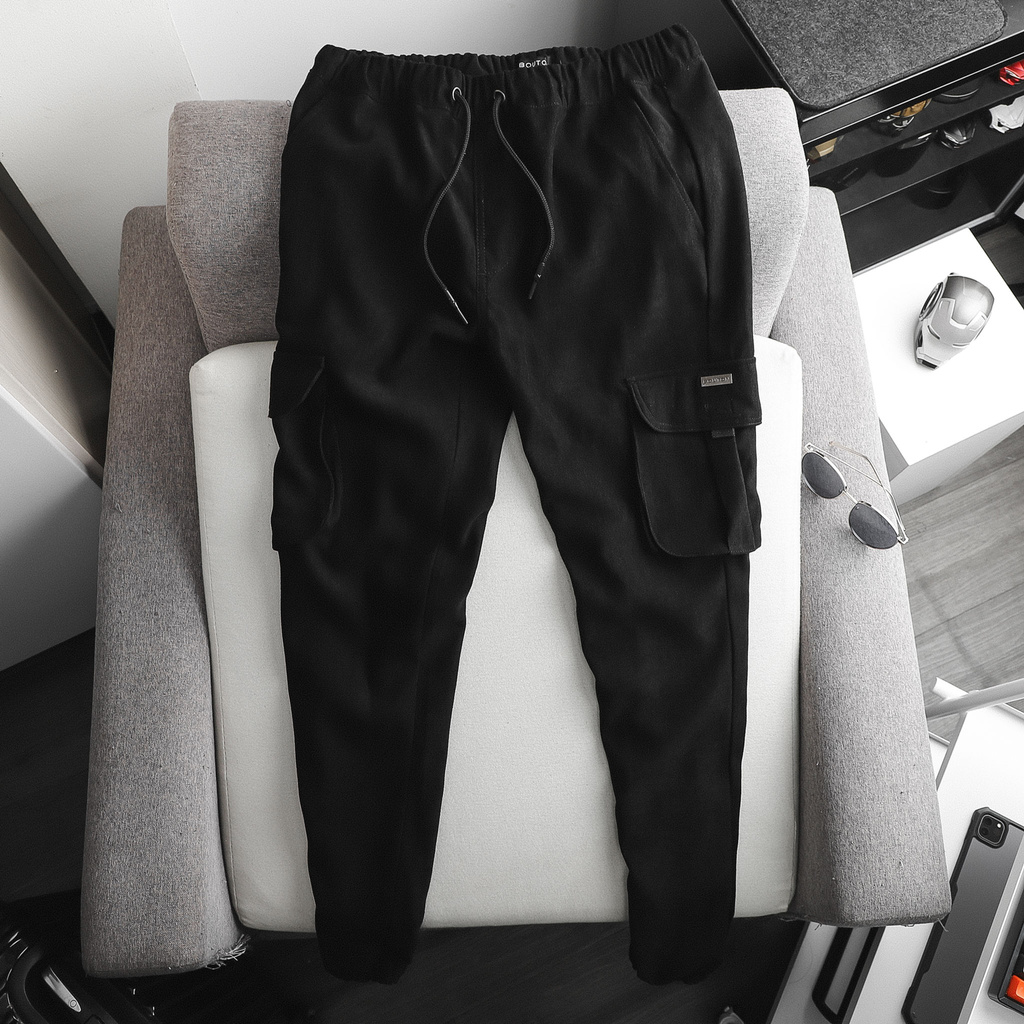 Quần Dài Kaki Túi Hộp Nam, Quần Jogger Kaki Túi Hộp Nam BOUTON Cargo 03 Màu Trơn JGBO0010 Form Slim 160STORE. | BigBuy360 - bigbuy360.vn