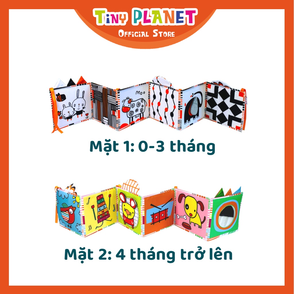 Quây cũi vải đồ chơi kích thích thị giác cho bé Lalala Baby 3in1