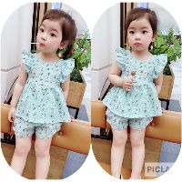 Bộ đũi bánh bèo bé gái