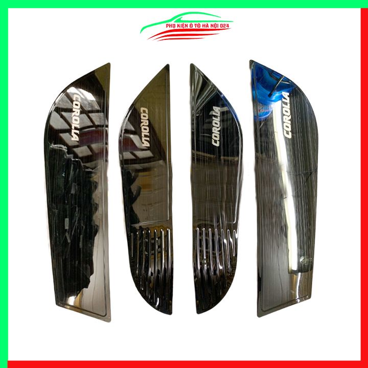 Bộ ốp tapli Altis 2014-2021 vân Titan chống xước va đập khi mở cửa và làm đẹp xe