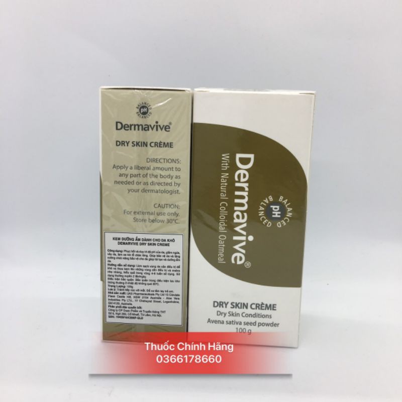 KEM DƯỠNG DA DERMAVIVE LOTION; CREAM