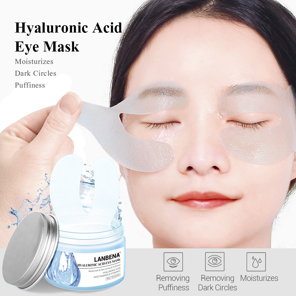 Mặt Nạ Mắt Axit Hyaluronic LANBENA Giúp Làm Giảm Quầng Thâm