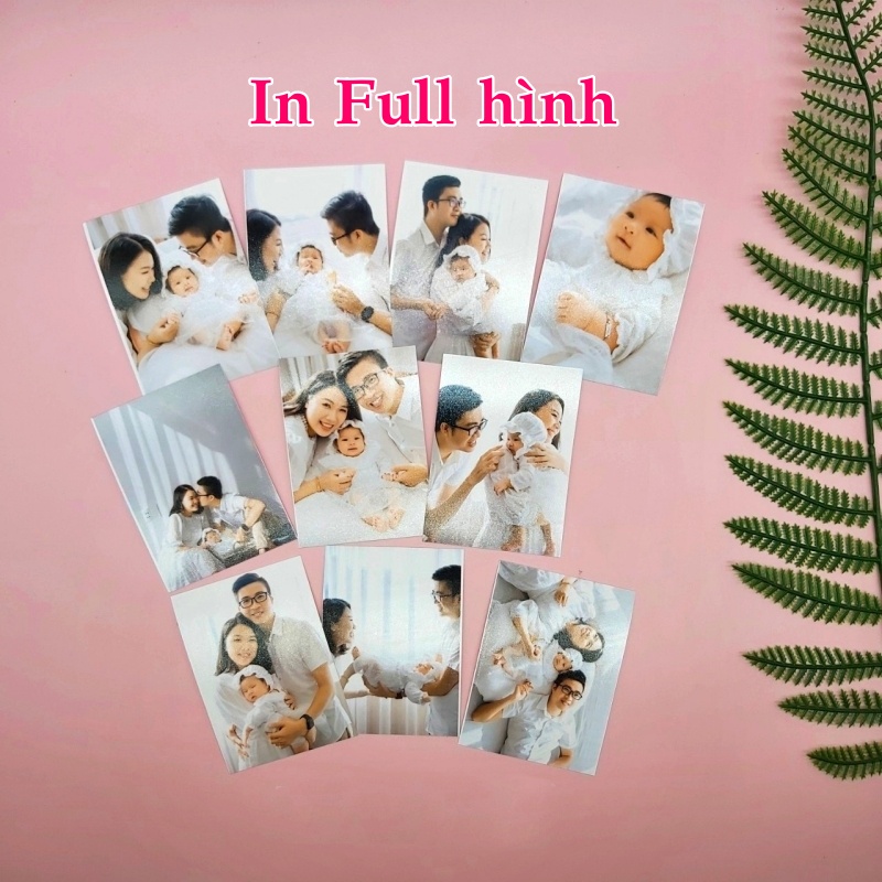 Combo album ảnh để bàn trong suốt + In ảnh theo yêu cầu 20 ảnh 6x9 phủ UV trang trí bàn làm việc quà tặng Tú Vy Studio