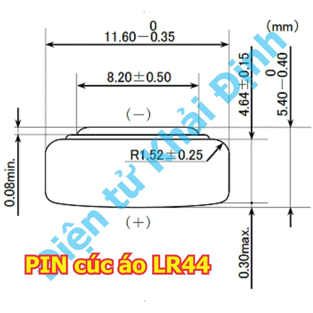 vỉ 10 viên PIN đồ chơi LR44/ LR1130 AG13/ AG10 1.5V, pin cúc áo nhỏ, loại dày/ mỏng kde5040