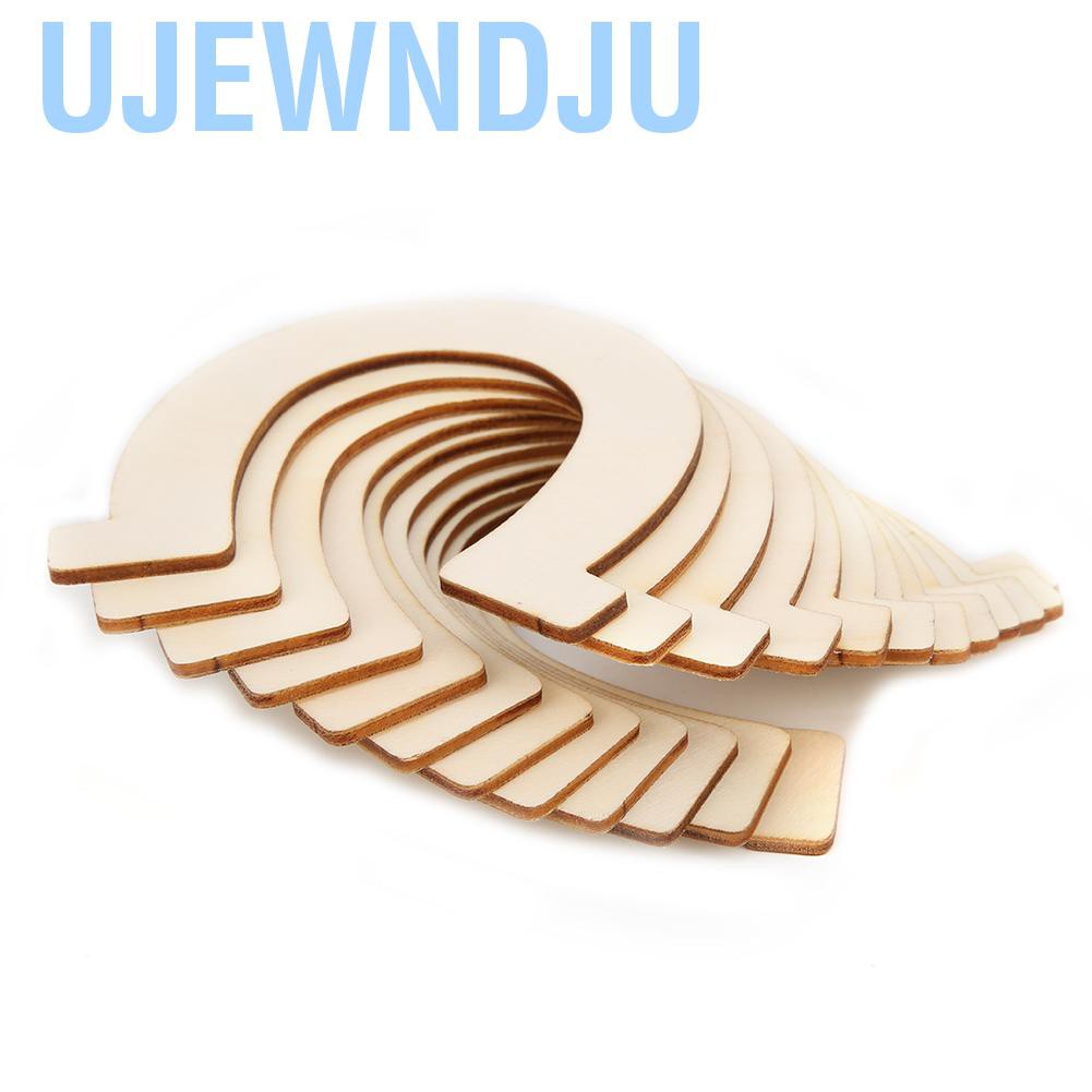 Set 24 Mặt Gỗ Treo Trang Trí Hình Móng Ngựa