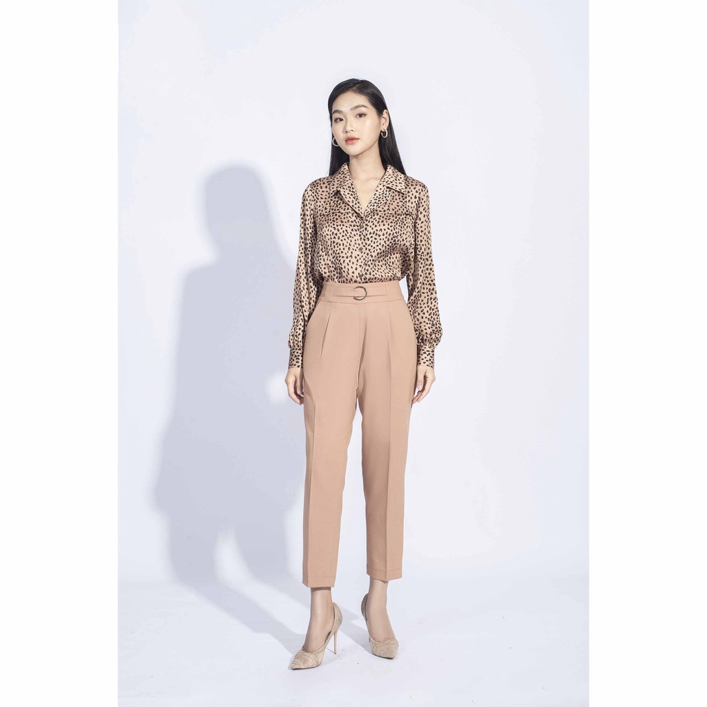 Quần baggty cạp bản to, đính mặt kim loại MMOutfit M-QU000421053