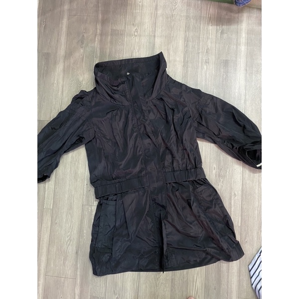 2hand áo khoác đen dù kiểu
