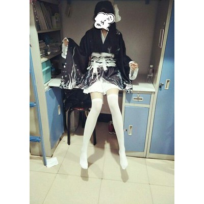 Set váy Kimono ngắn đen dễ thương gợi cảm Cosplay anime ( Hàng order ) | BigBuy360 - bigbuy360.vn