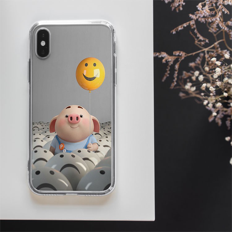 Ốp chống sốc nụ cười heo con Iphone 7/7Plus/8/8Plus/X/Xs/Xs Max/11/11 Promax/12/12 Promax PIG20210157